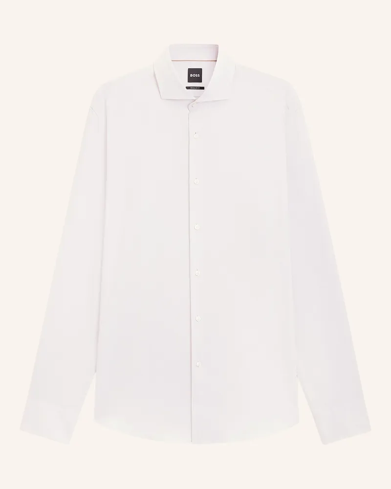 HUGO BOSS Hemd Joe Regular Fit weiss Hellgrau