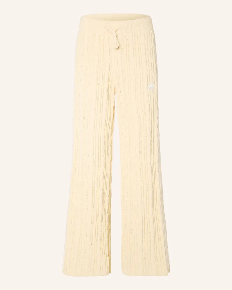 adidas Strickhose Knitted gelb Hellgelb
