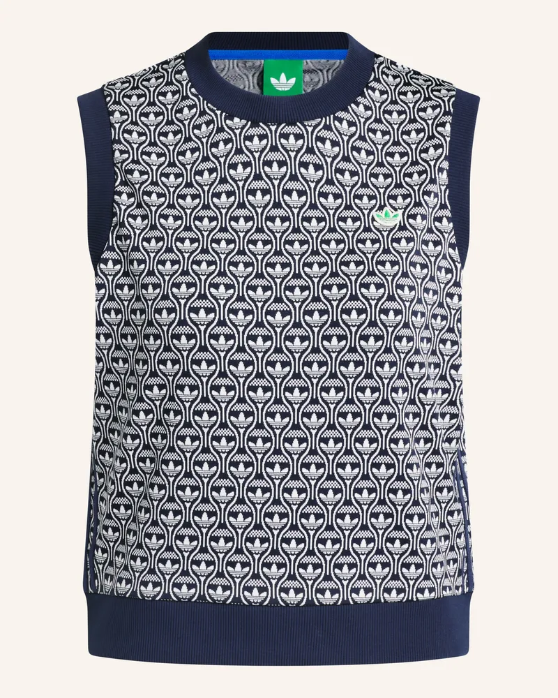 adidas Pullunder ORIGINALS ALL OVER Dunkelblau