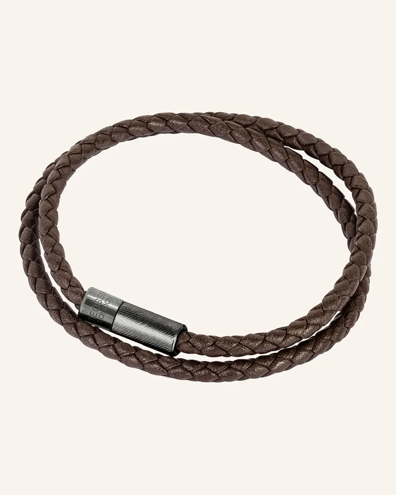 Tateossian Armband DOUBLE WRAP POP RIGATO Braun
