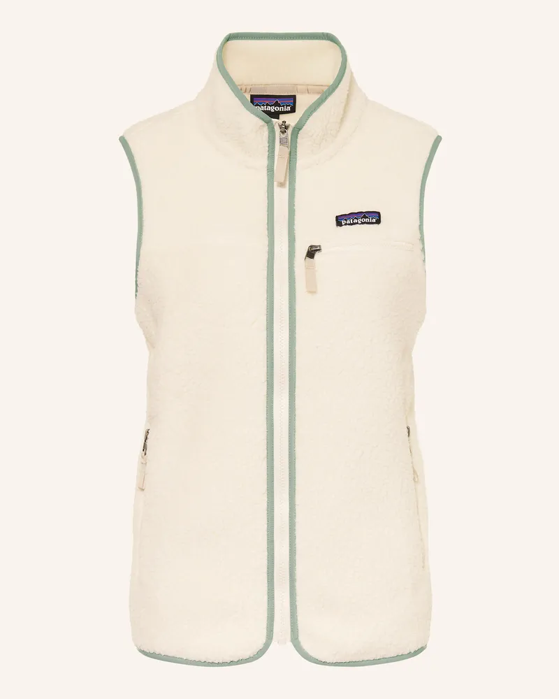 Patagonia Teddyfell-Weste RETRO Ecru