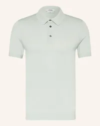 Cos Poloshirt Slim Fit mit Seide Gruen