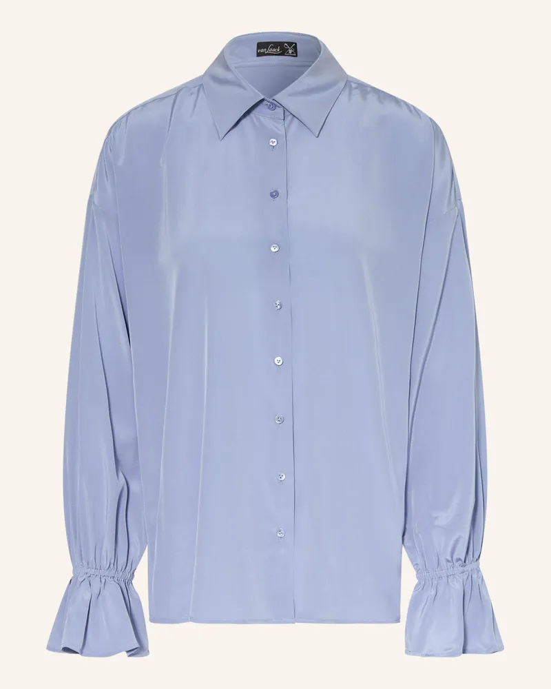 van Laack Hemdbluse Vl-Taren-Xx Aus Seide blau Hellblau