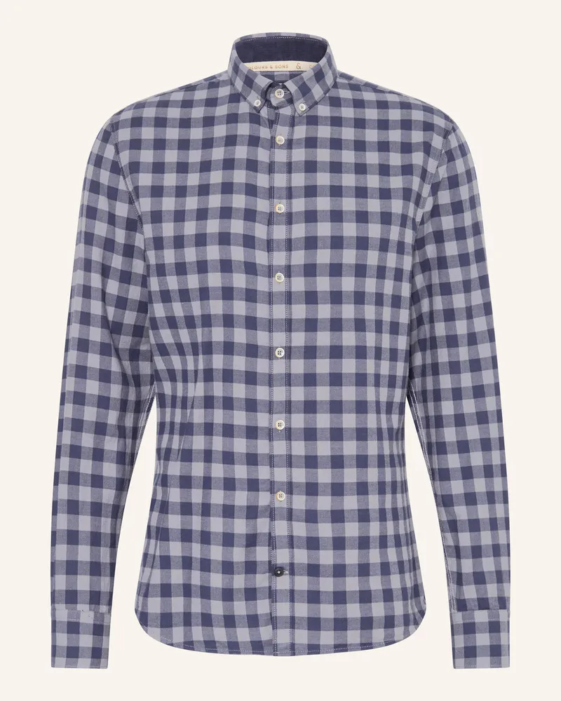 colours & sons Hemd Regular Fit Dunkelblau