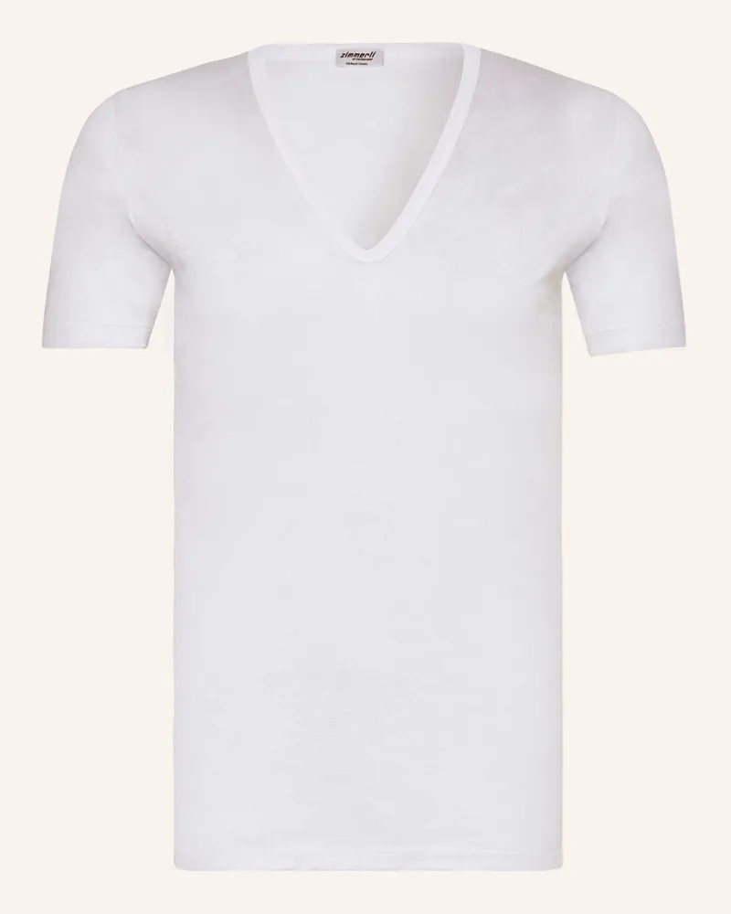 Zimmerli V-Shirt Royal Classic weiss Weiss