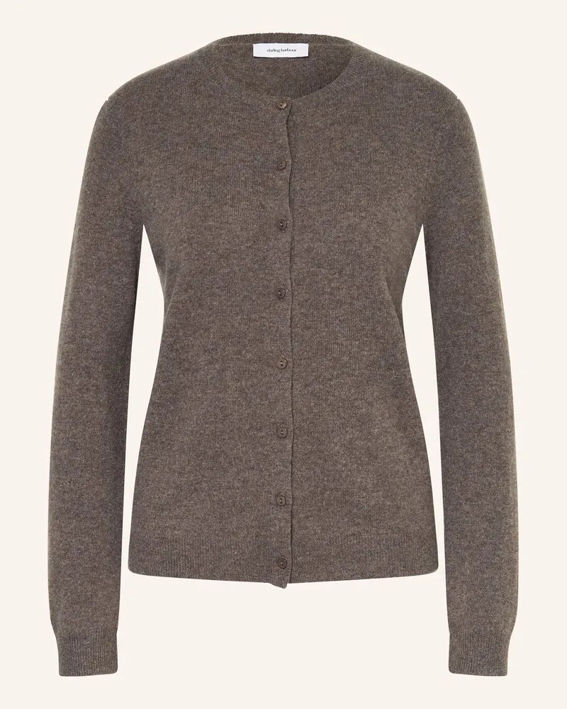 Darling Harbour Strickjacke aus Cashmere Trüffel