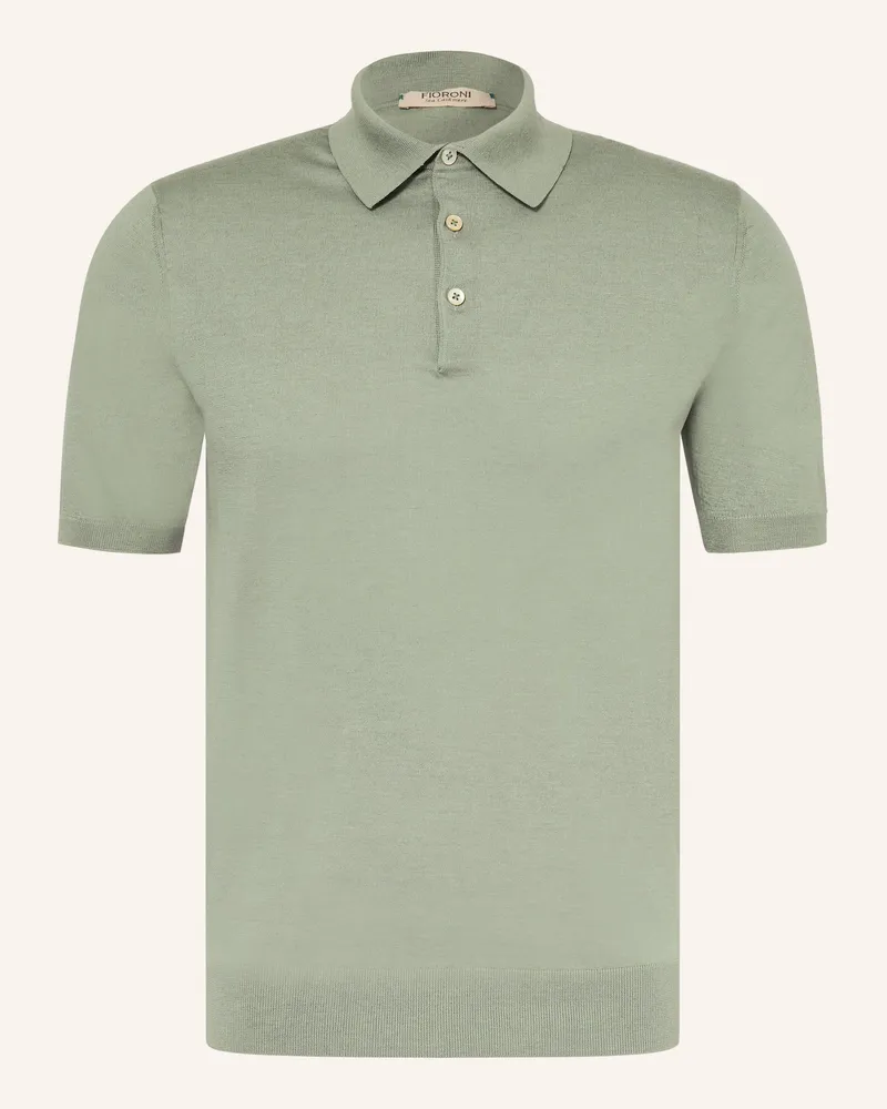 FIORONI Strick-Poloshirt gruen Grün
