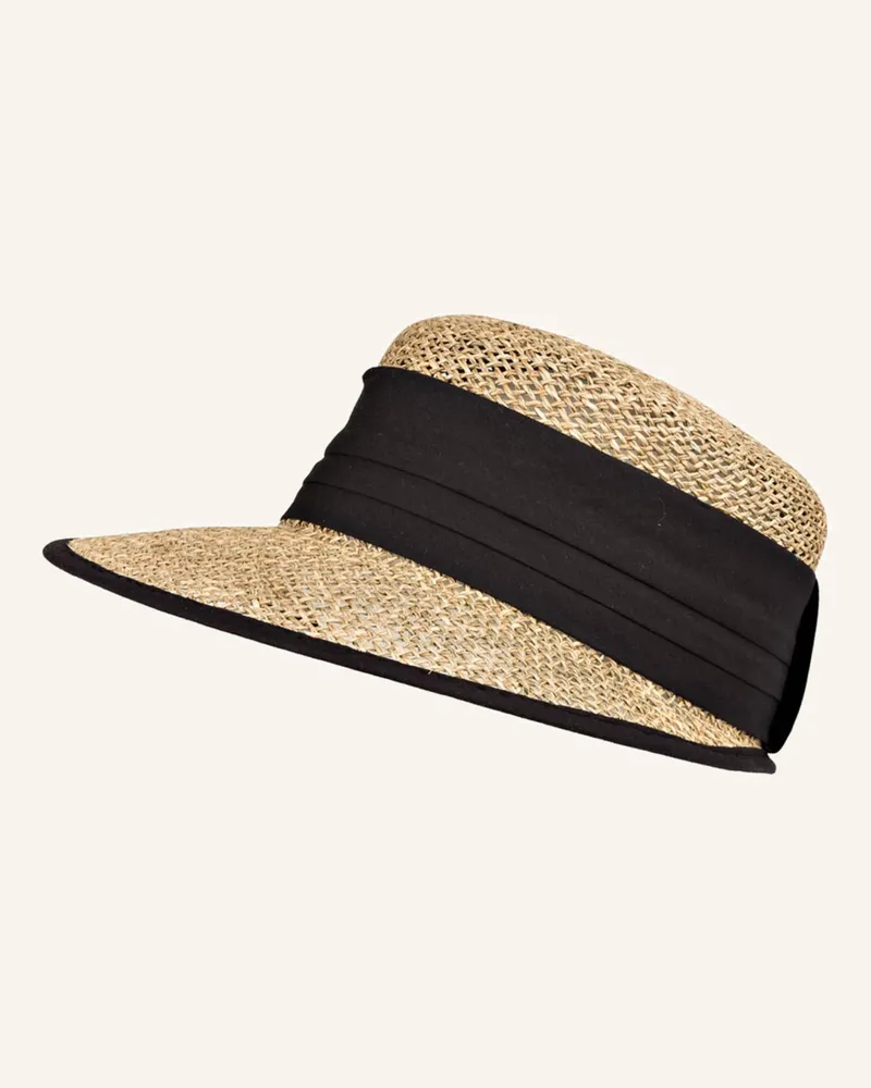 Seeberger Strohcap schwarz Natur