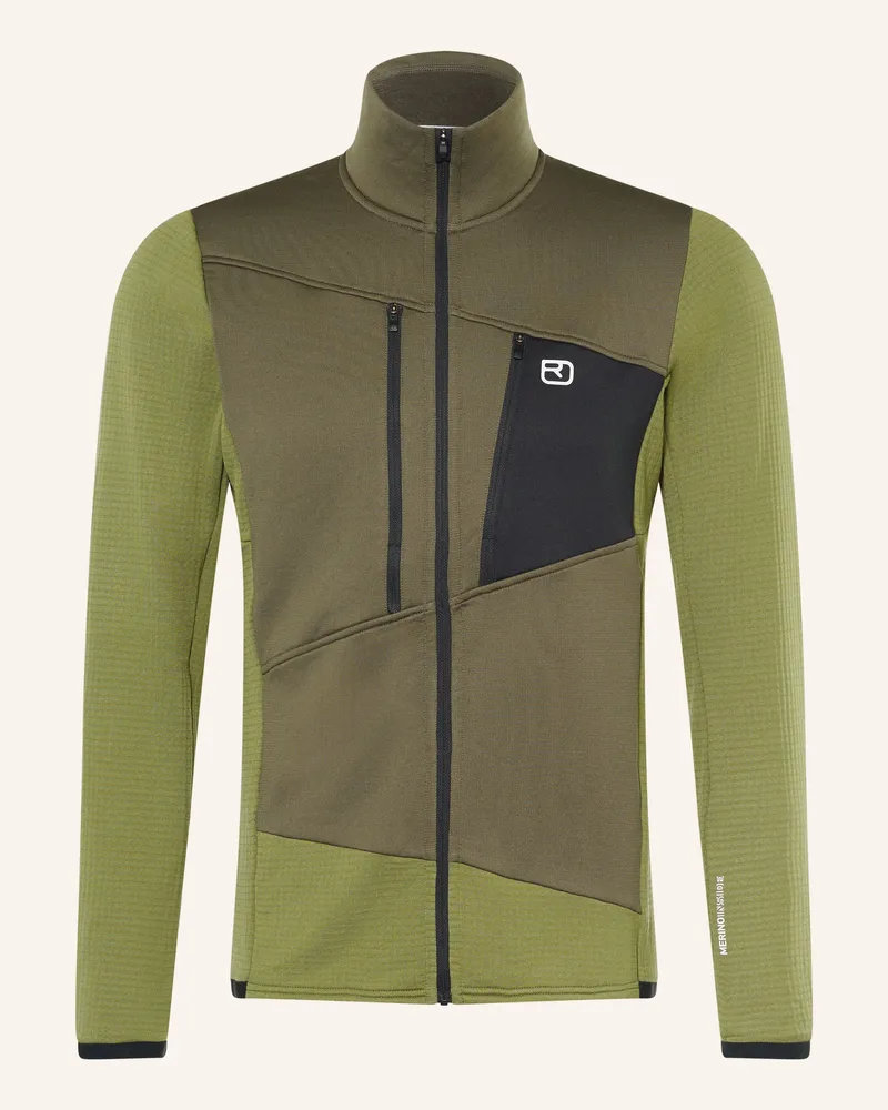 Ortovox Fleecejacke Grid gruen Oliv