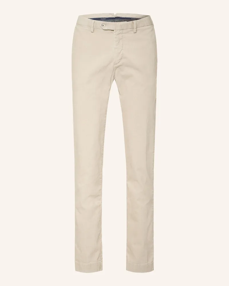Hackett Cordchino Kensington Slim Fit weiss Creme