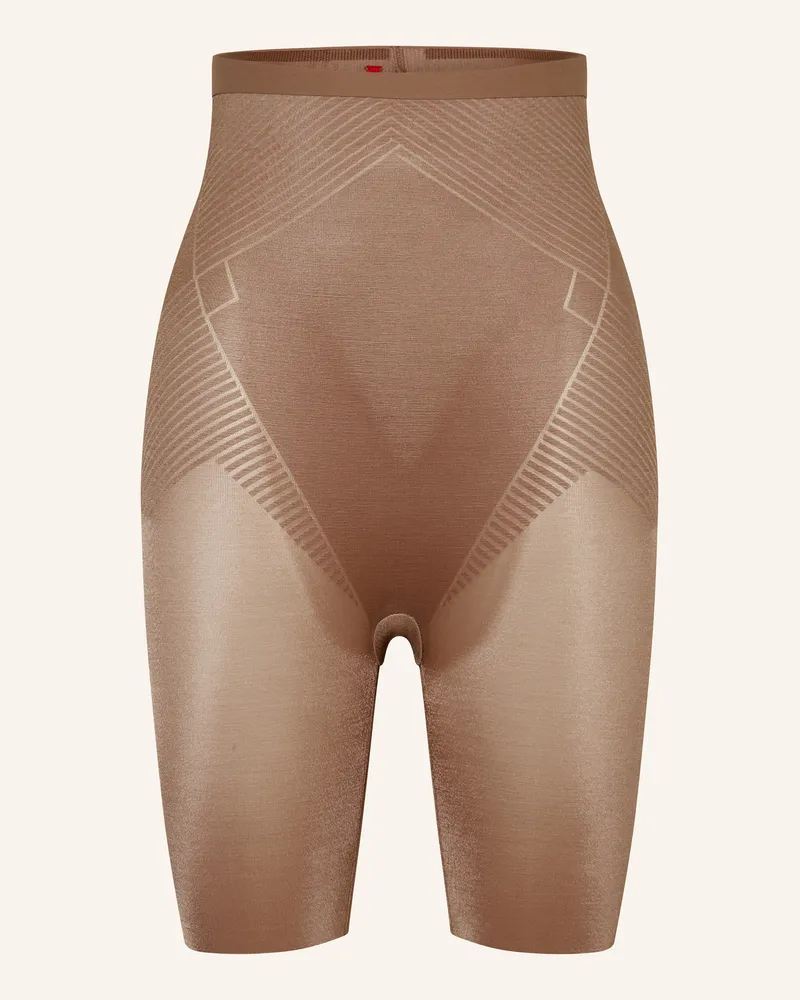 Spanx Shape-Shorts Thinstincts® 2.0 High-Waisted Mid-Thigh beige Hellbraun