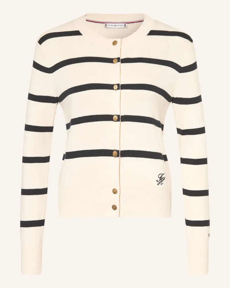 Tommy Hilfiger Strickjacke weiss Creme