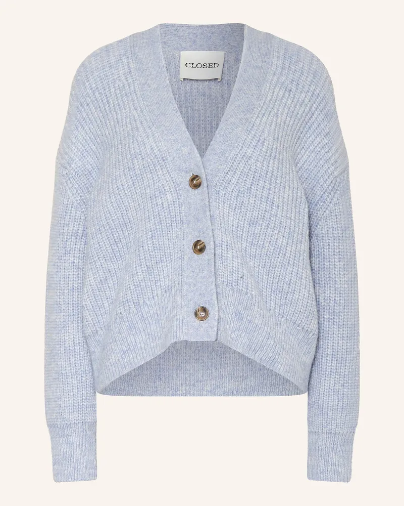 Closed Strickjacke mit Alpaka Hellblau