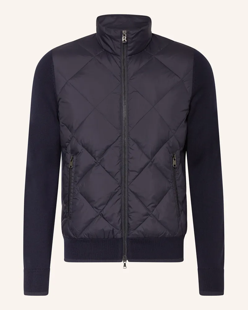 Bogner Daunenjacke ZISCO im Materialmix Dunkelblau