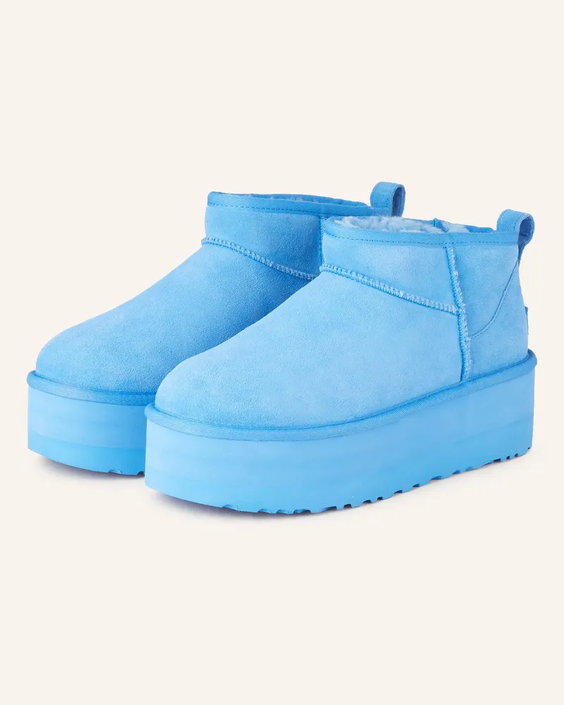 UGG Plateau-Boots CLASSIC ULTRA MINI PLATFORM Blau