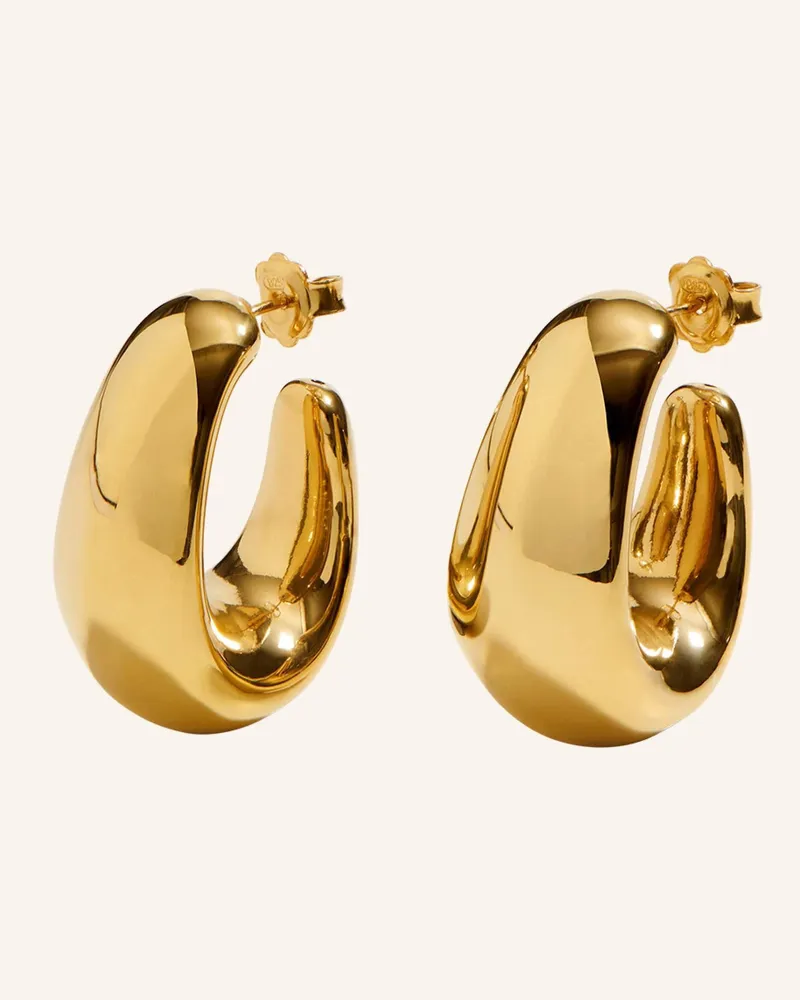 POMPIDOU Ohrringe ELIA OVAL STUD by GLAMBOU Gold