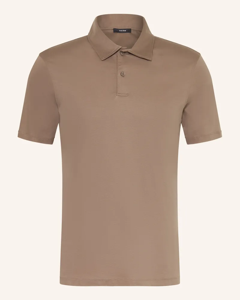 Reiss Jersey-Poloshirt Earl braun Cognac