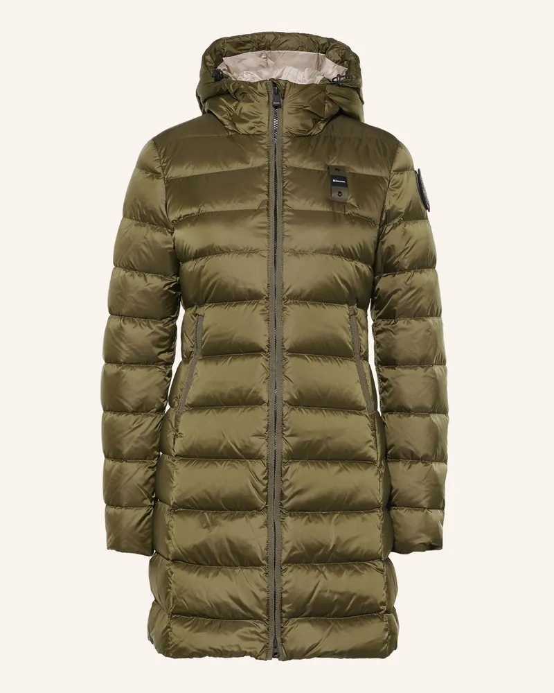 Blauer Lightweight-Daunenmantel Agnes gruen Khaki