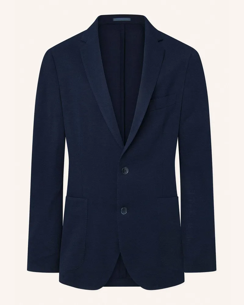 Hackett Anzugjacke Ultra Lw Pique Knit blau Dunkelblau