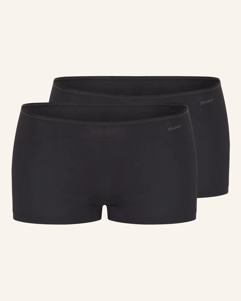 Skiny 2er-Pack Panties Skiny Advantage Cotton Stretch schwarz Schwarz