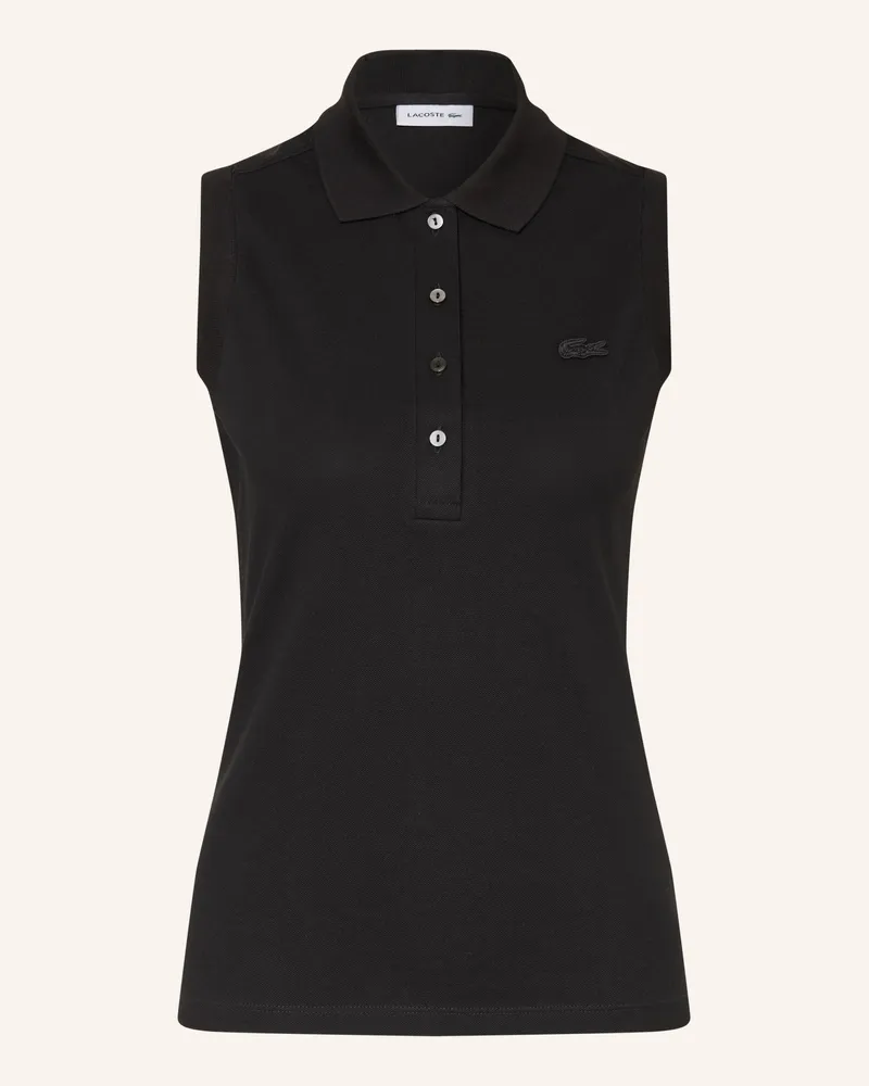 Lacoste Piqué-Poloshirt schwarz Schwarz