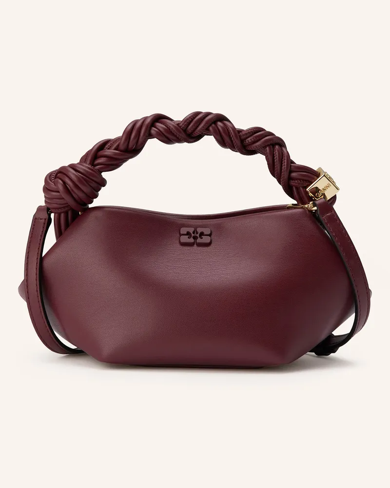 Ganni Handtasche Bou Small rot Dunkelrot