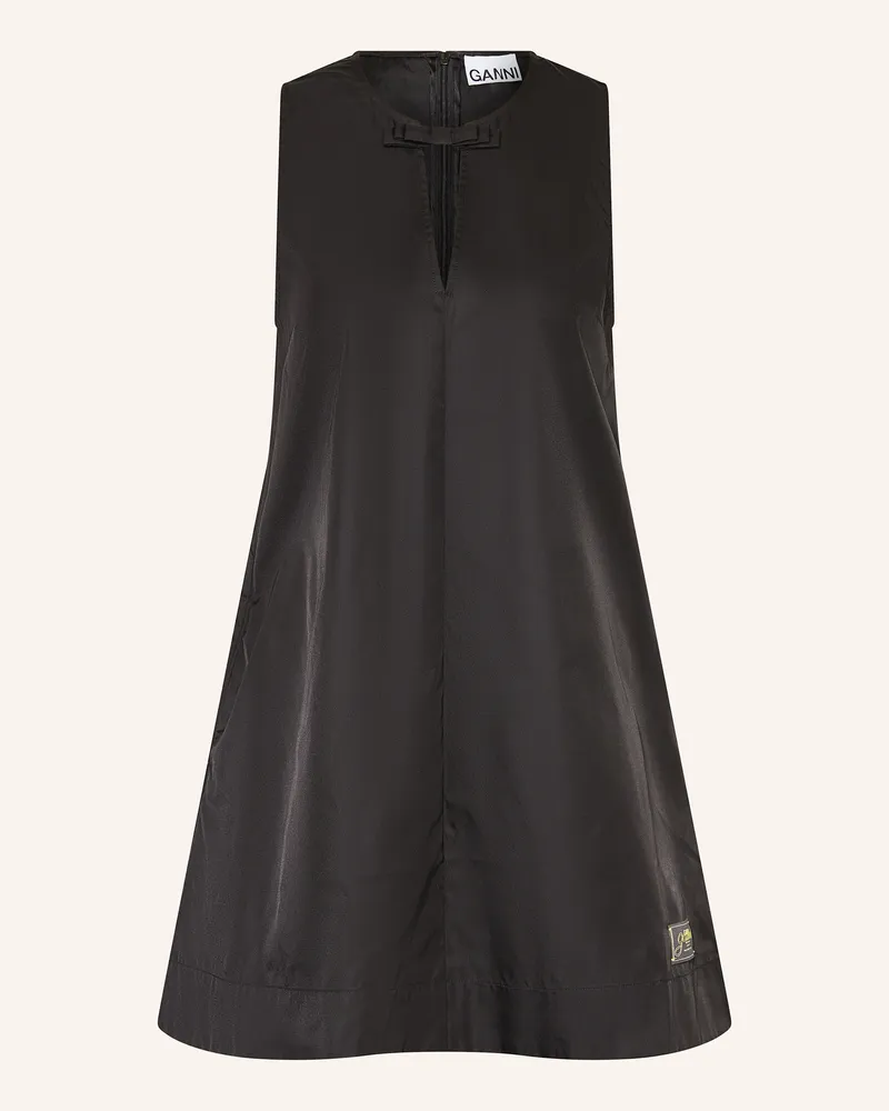 Ganni Kleid schwarz Schwarz