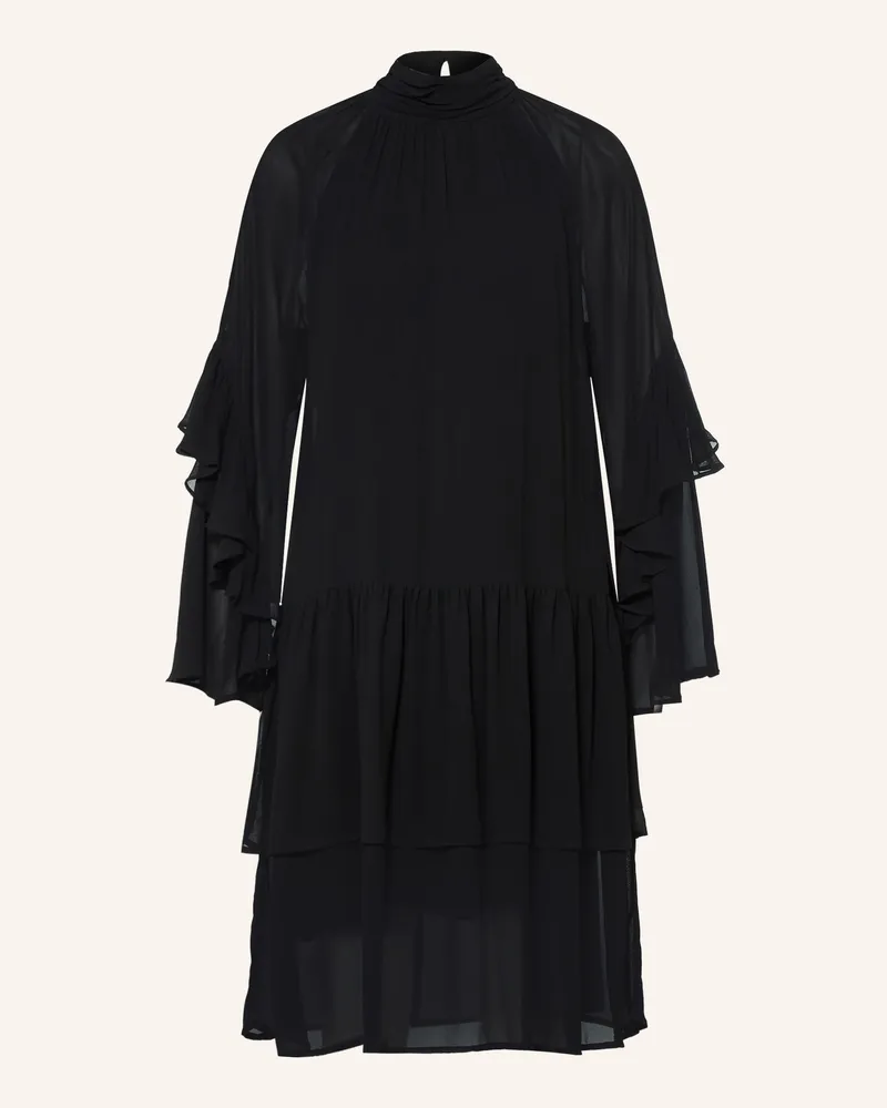 Mos Mosh Kleid Mmroya Mit Rüschen schwarz Schwarz