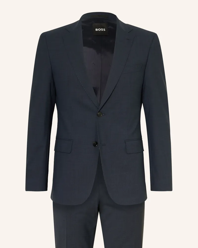 HUGO BOSS Anzug Huge Slim Fit blau Dunkelblau