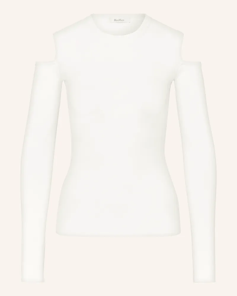 Max Mara Cold-Shoulder-Pullover VIK Weiss