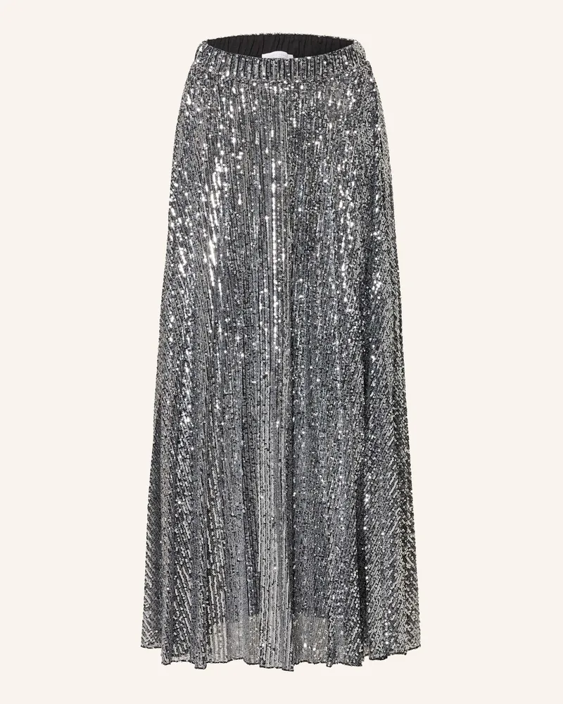 Rich&Royal Mesh-Rock Mit Pailletten silber Silber