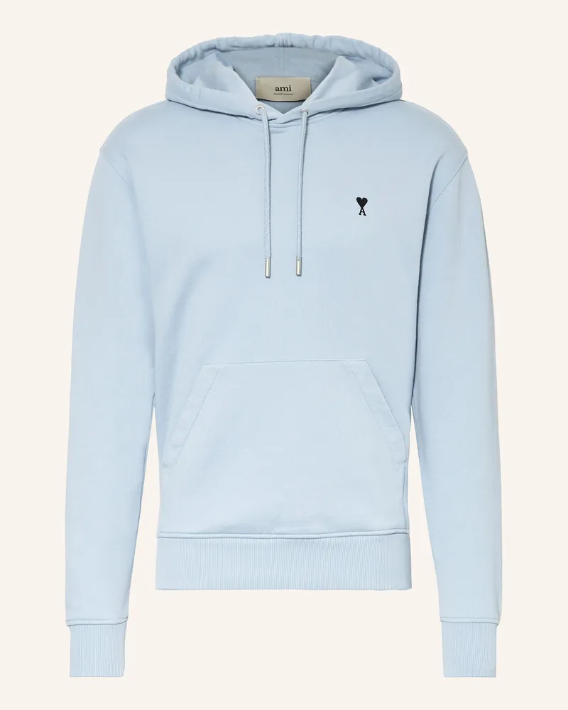 AMI Paris Hoodie Hellblau