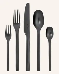 Villeroy & Boch 20-tlg. Besteck-Set MANUFACTURE ROCK Schwarz