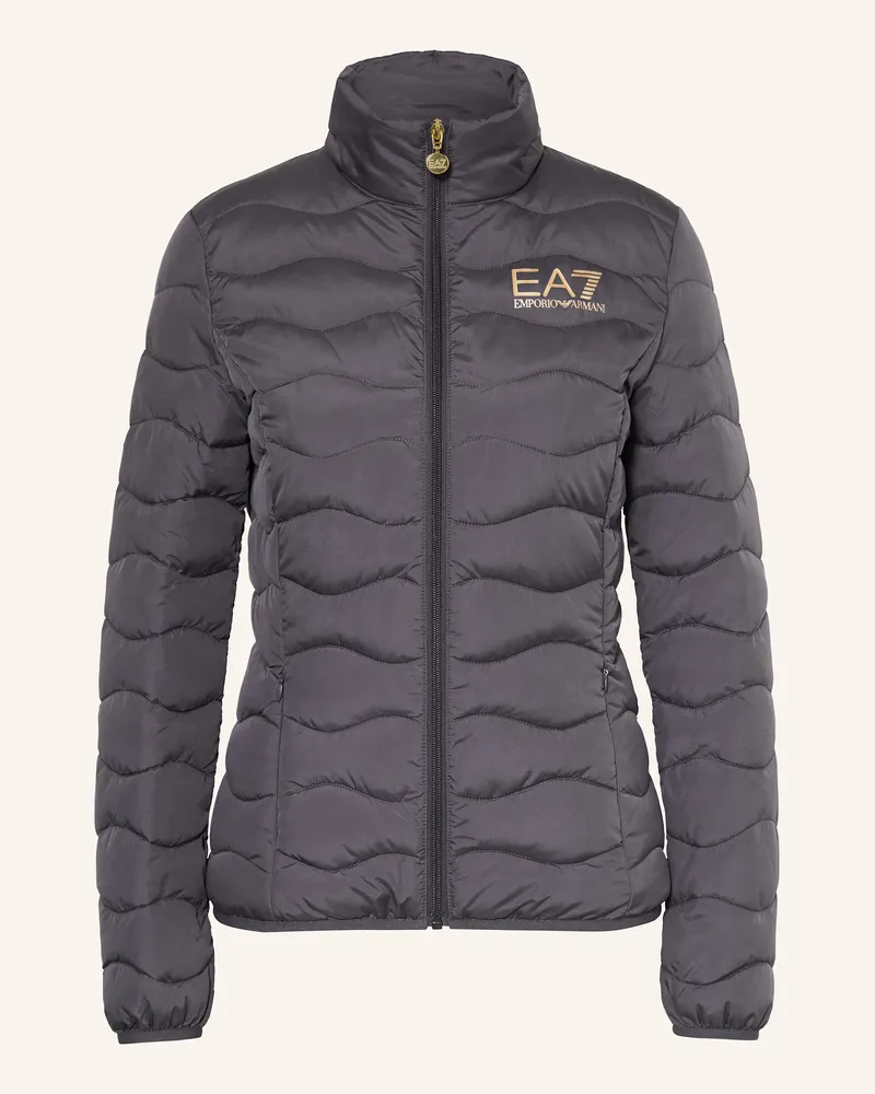 EA7 Steppjacke Train Core blau Grau