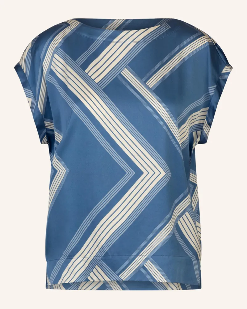 Mint & Mia Bedrucktes satin Shirt Blau