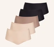 5er-Pack Taillenslips Softstretch beige
