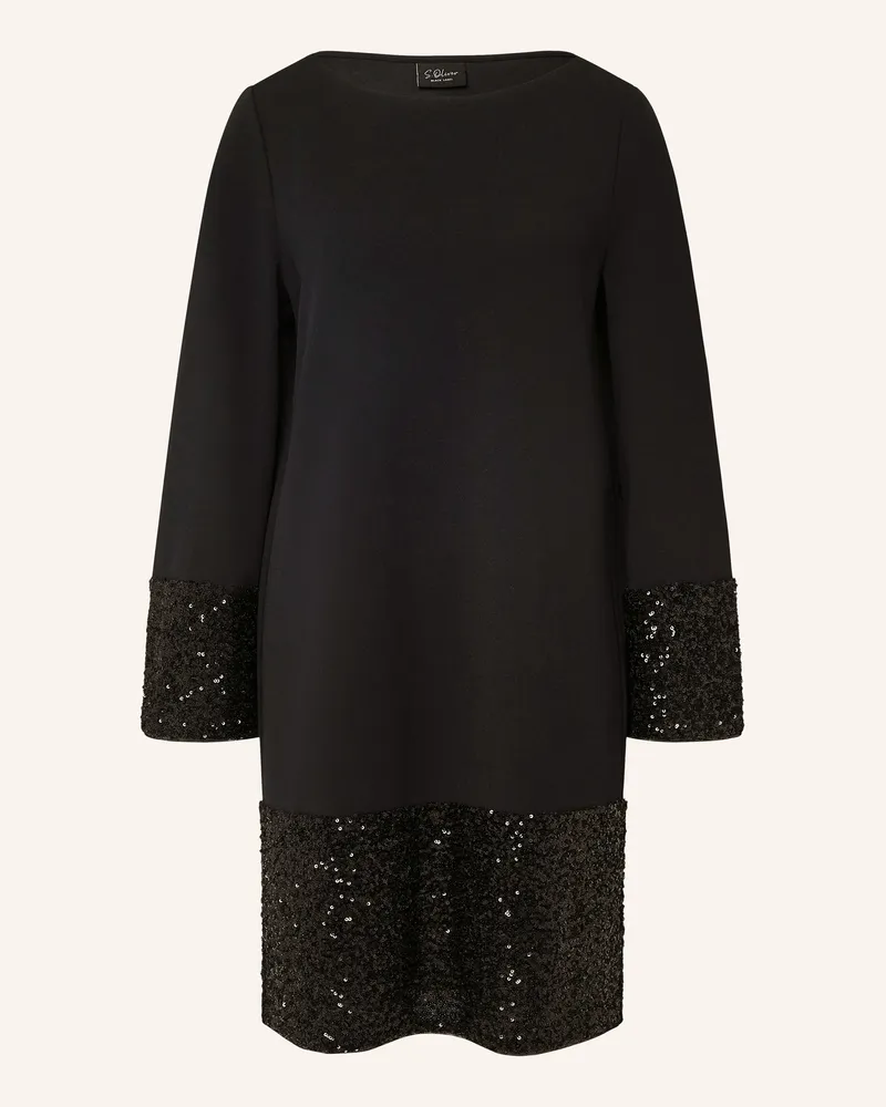 S.Oliver Cocktailkleid schwarz Schwarz