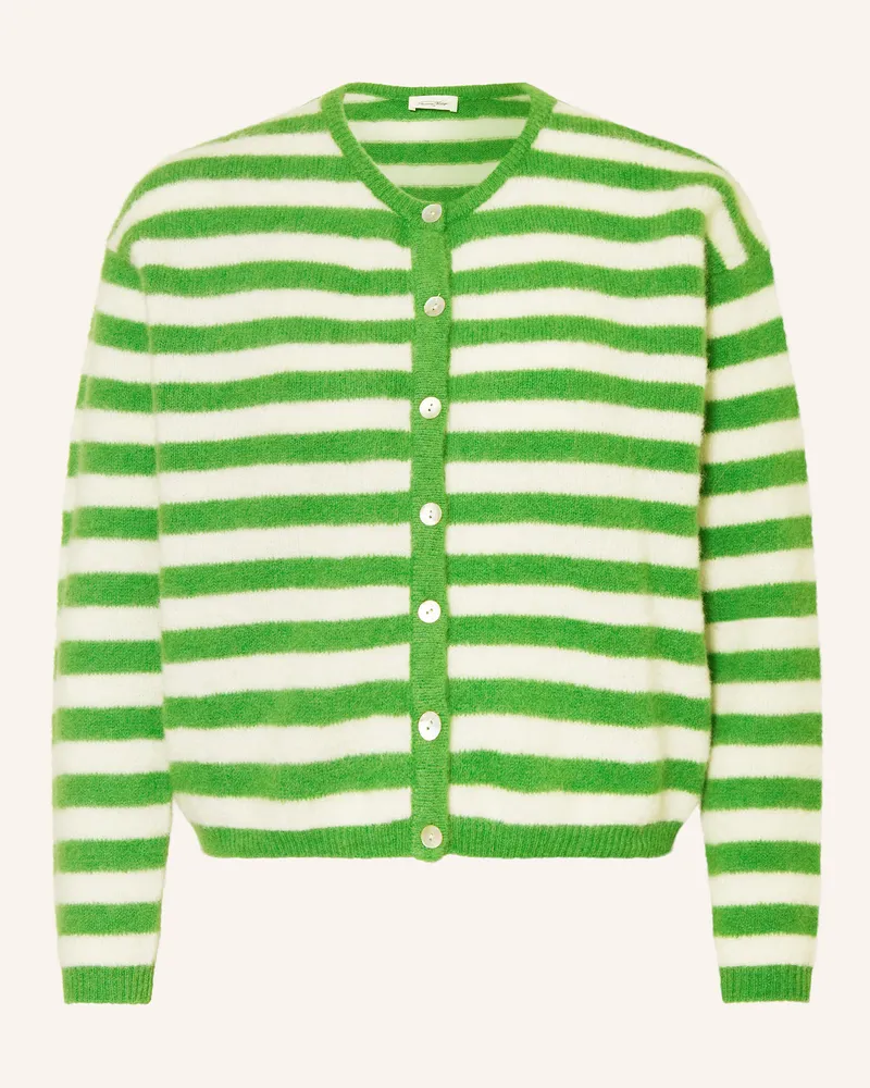 American Vintage Strickjacke mit Alpaka Hellgrün