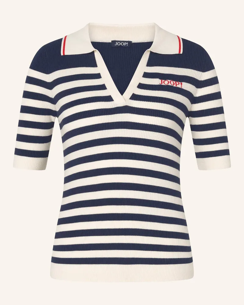 JOOP! Strick-Poloshirt Dunkelblau