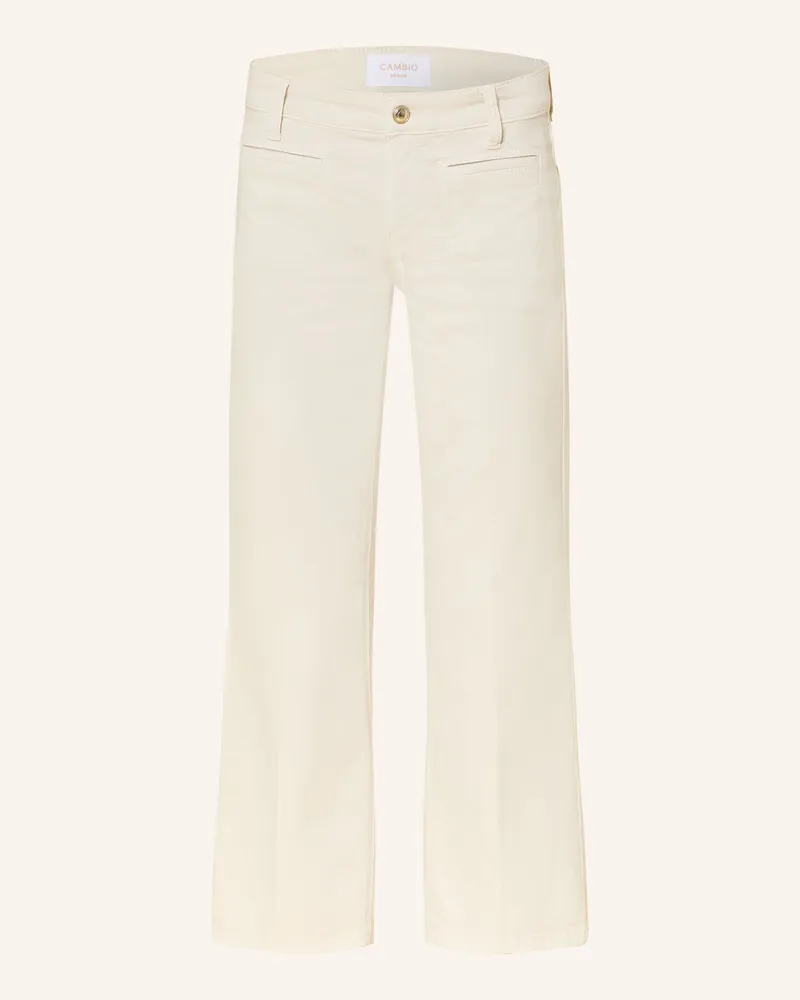 Cambio Cropped Jeans Tess beige Ecru