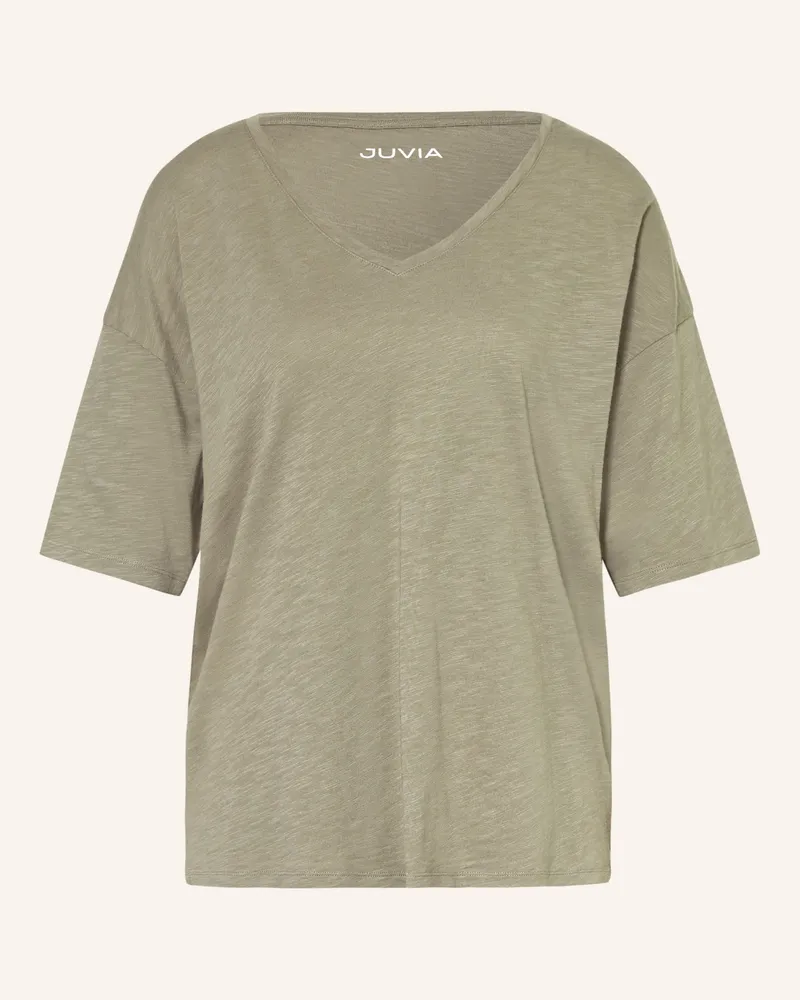 Juvia Oversized-Shirt Dana gruen Oliv