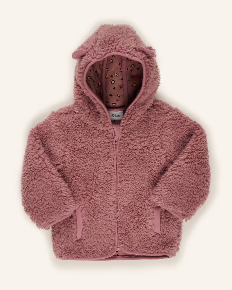 S.Oliver Teddyfell-Jacke Rosé