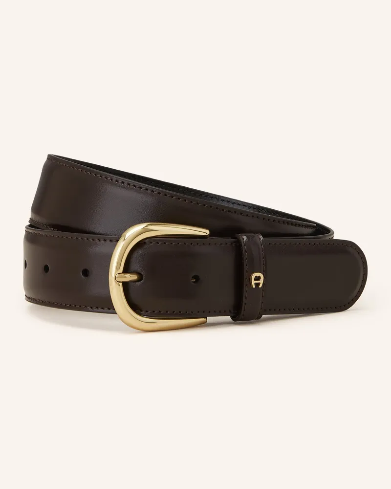 Aigner Ledergürtel BUSINESS Dunkelbraun