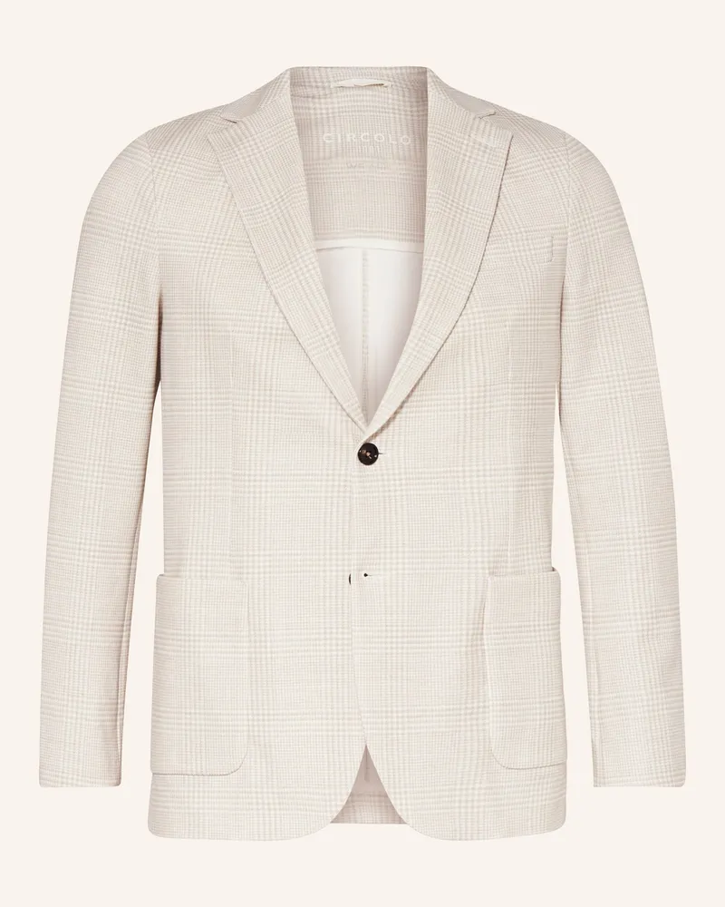 CIRCOLO 1901 Anzugsakko Slim Fit aus Jersey Natur