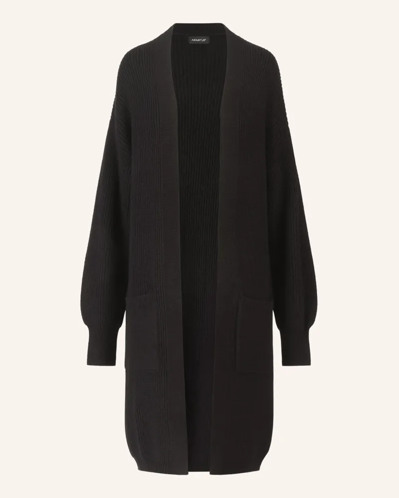 Apart Lange Strickjacke Schwarz