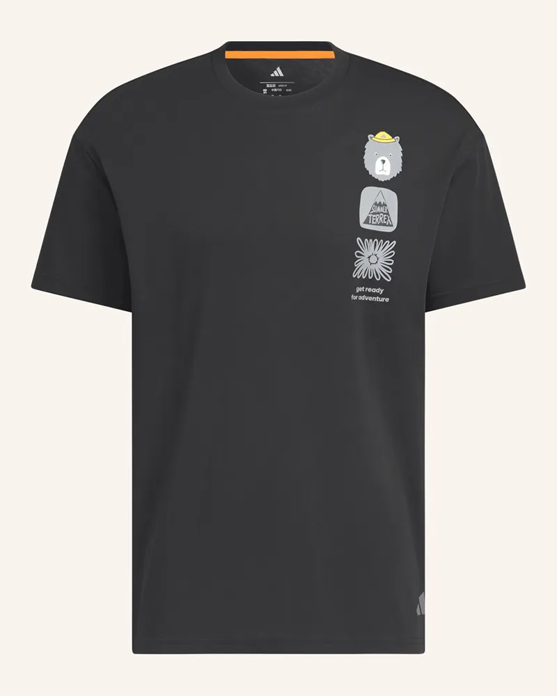 adidas T-Shirt Multi Graphic schwarz Schwarz