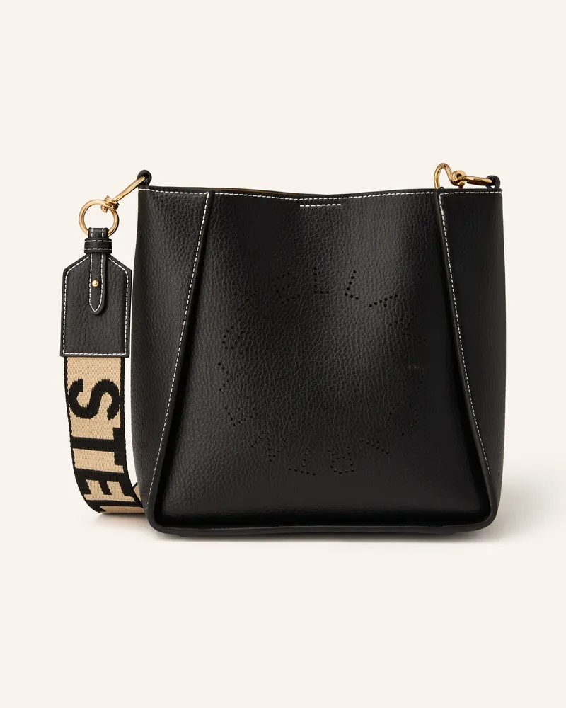 Stella McCartney Umhängetasche Logo Mini schwarz Schwarz