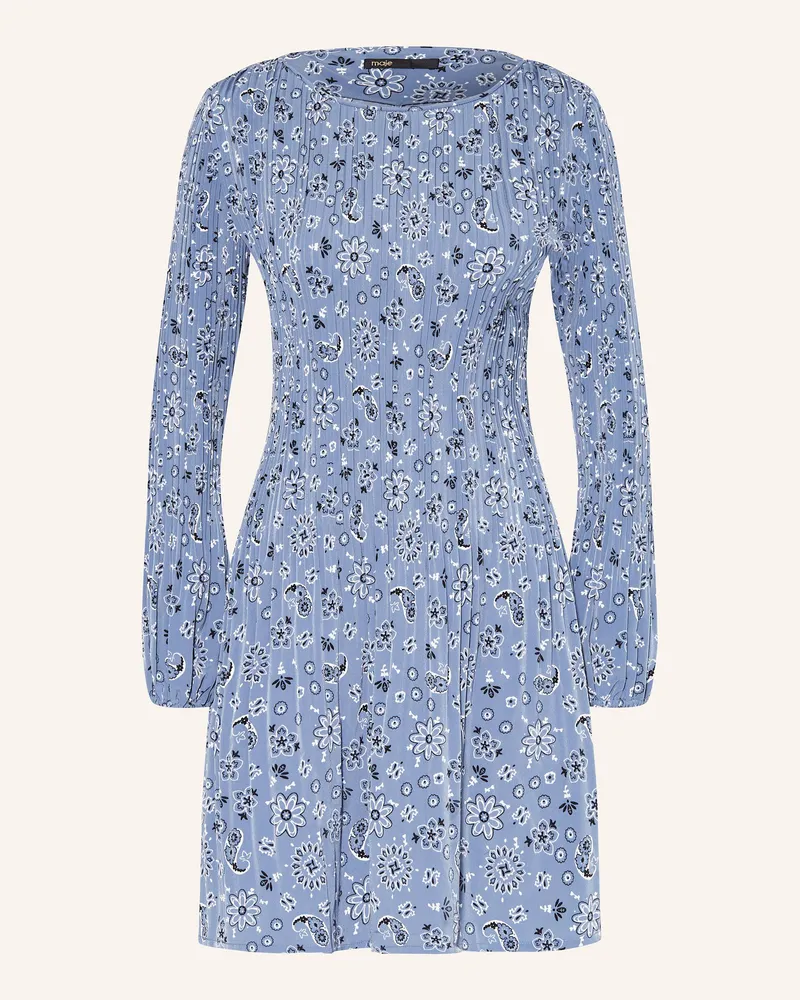Maje Plisseekleid Blau