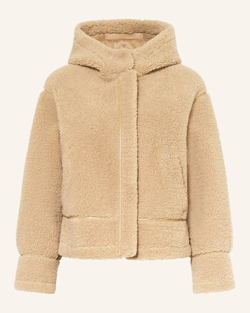 RINO & PELLE Teddyfell-Jacke Hellbraun