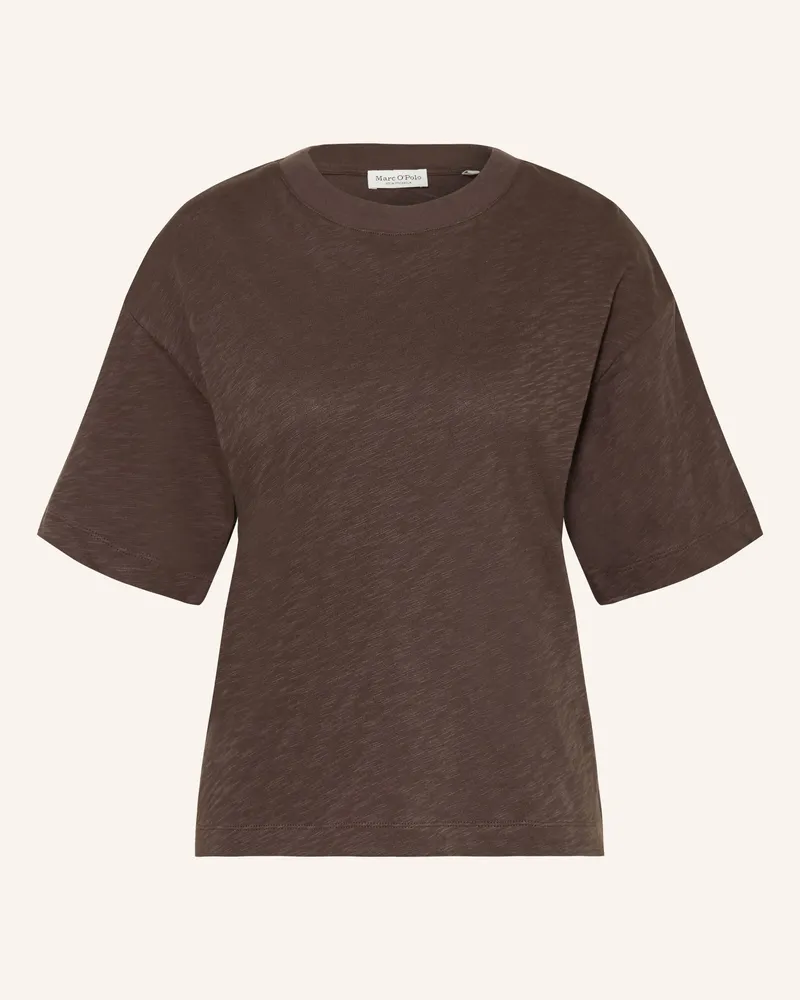 Marc O'Polo T-Shirt Dunkelbraun